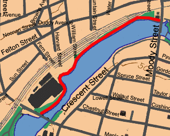 River Walk map