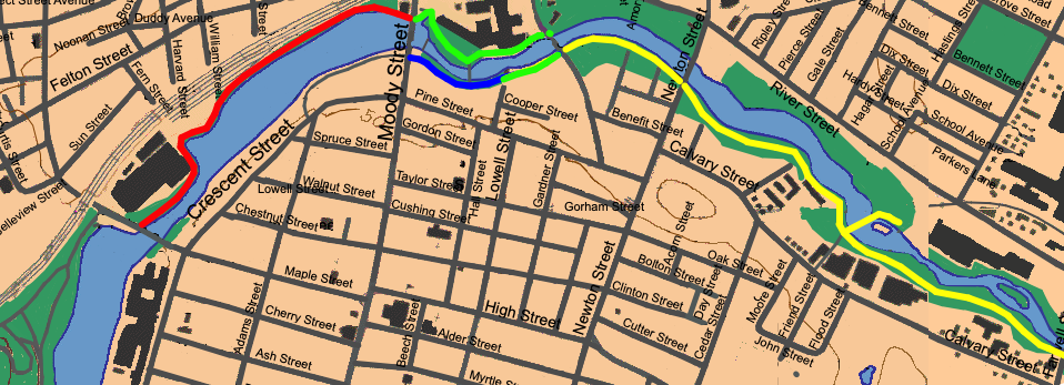River Walk map